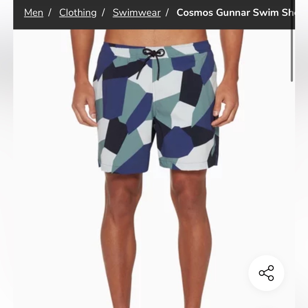 NWT  THEORY
Cosmos Gunnar Swim Shorts XXL